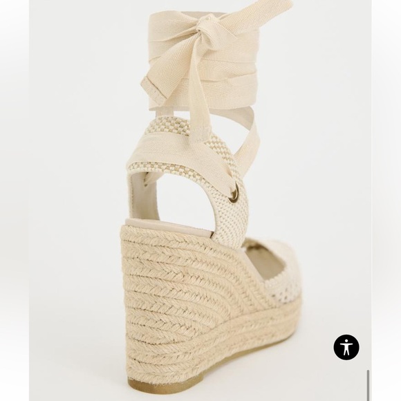 Zara Crochet Wedges Size 39/8 US EUC worn 1x - Picture 3 of 7